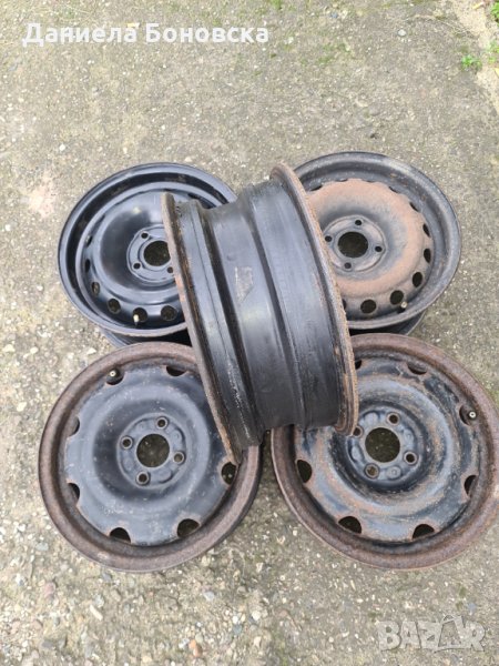 Джанти 4+1 ПОДАРЪК- 14цола 4×100 ЦО 60 мм., снимка 1