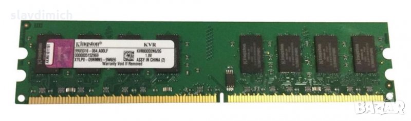 Рам памет RAM Kingston модел kvr800d2n6 2 GB DDR2 800 Mhz честота, снимка 1