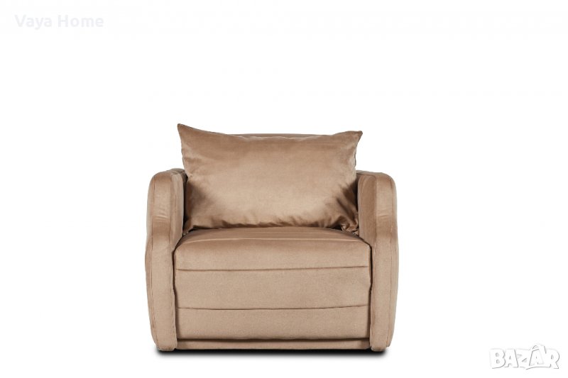 Разтегателен фотьойл, Latte, Бежов, снимка 1