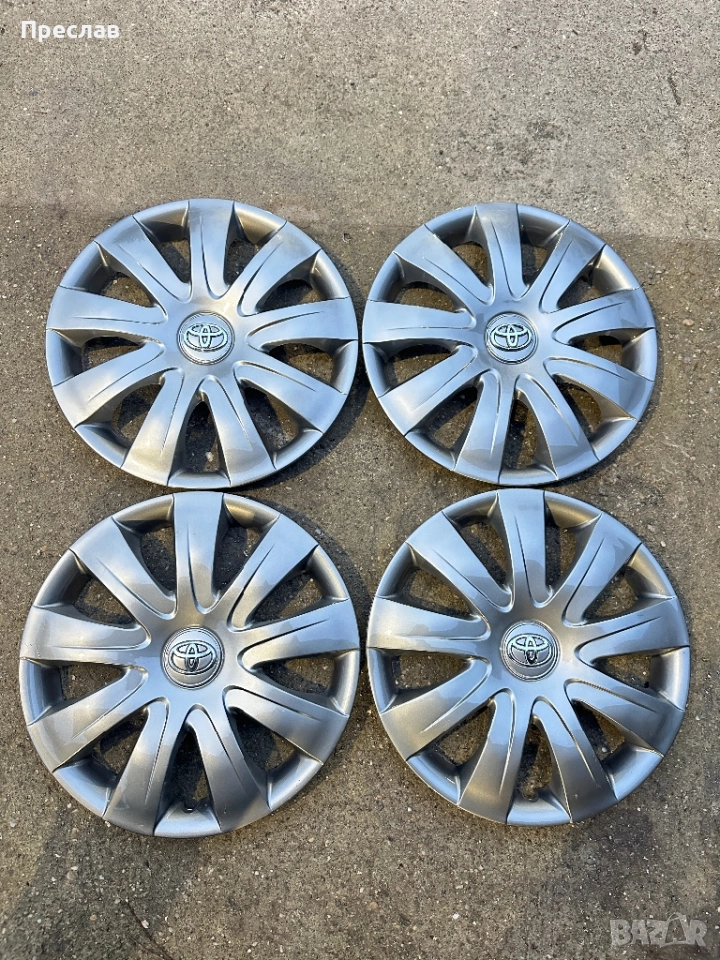 4 броя оригинални тасове за Toyota Yaris 15, снимка 1