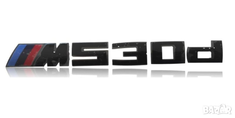емблема BMW 530D M530d M power черен мат , снимка 1