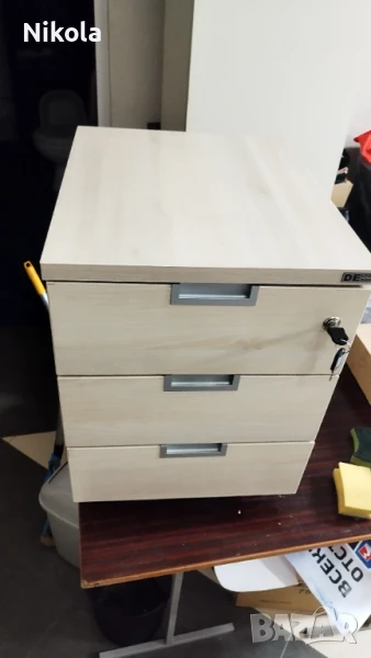 Шкафче за бюро на колела - контейнер със заключване 41,5/50/56см, снимка 1