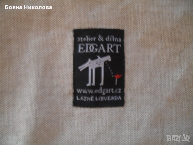 Дизайнерска ленена чантичка Atelier Edgart нова, снимка 1