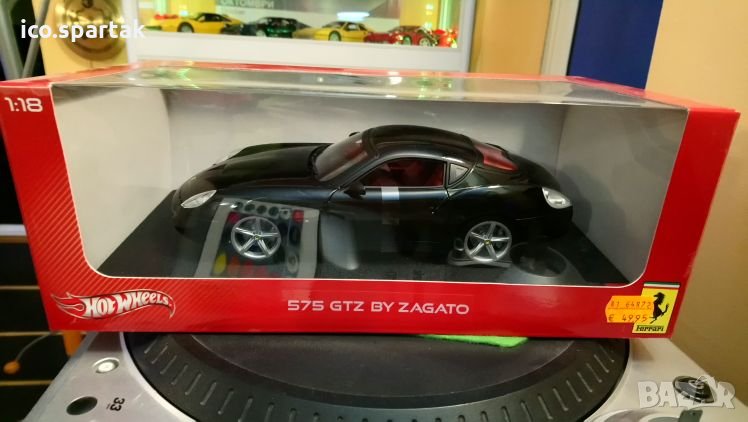 Метална количка Ferrari 575 GTZ by Zagato 1:18 Hot wheels, снимка 1