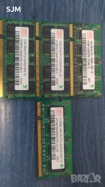 DDR2 3x1GB + Подарък 512 Mb PC2-5300S-555-12, снимка 1