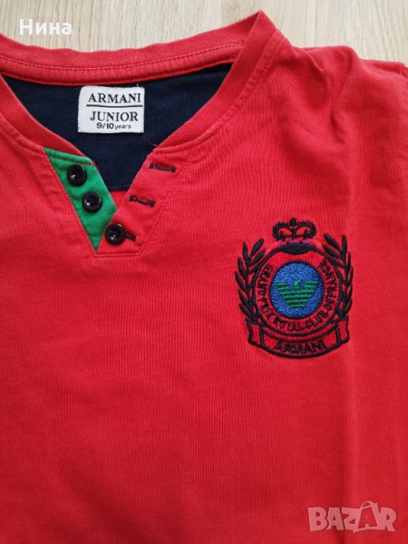 Памучна блуза Armani Junior, снимка 1