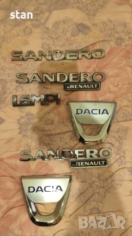 емблеми за Дачия Сандеро оригинални задни, снимка 3 - Части - 43684977