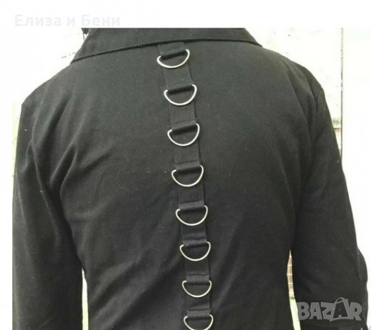 яке Criminal Damage Bondage пънк готик сайбър с катарами куки тип Tripp, снимка 2 - Якета - 35627792
