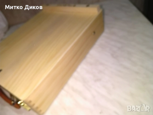 Дървено куфарче марково на Талентес за бои художници друго ново 36х27х8см Talentes, снимка 5 - Декорация за дома - 53129669