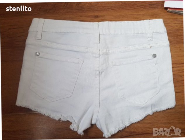 Къси дънки H&M размер 152, снимка 4 - Детски къси панталони - 37619075