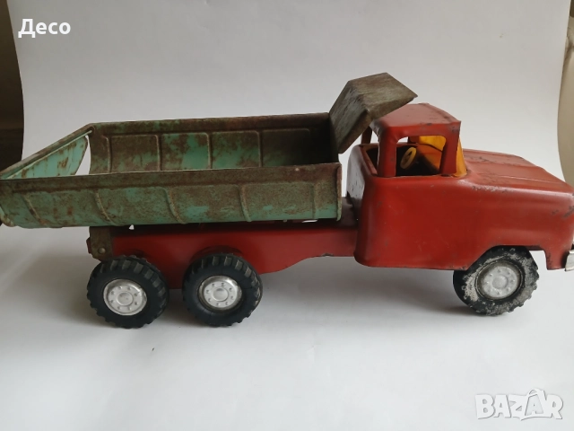 Стара руска голяма метална играчка камион самосвал., снимка 4 - Колекции - 52571861
