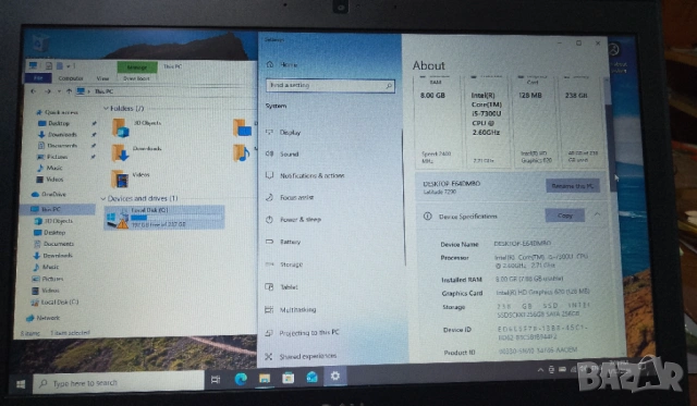 Продавам лаптоп Dell Latitude 7290