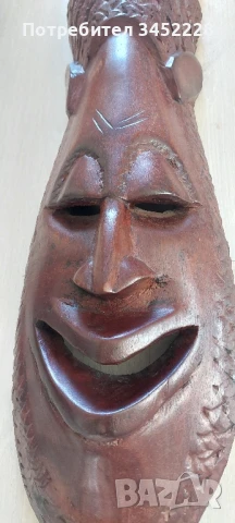 дърворезба масив Африка за ценители 60см , снимка 6 - Декорация за дома - 50713080