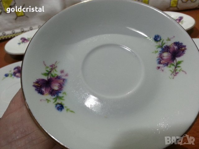 Стар български порцелан чинийки захарница , снимка 5 - Антикварни и старинни предмети - 43900542