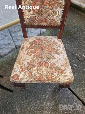 Чифт страхотни антикварни френски барокови столове , снимка 7 - Антикварни и старинни предмети - 48705586