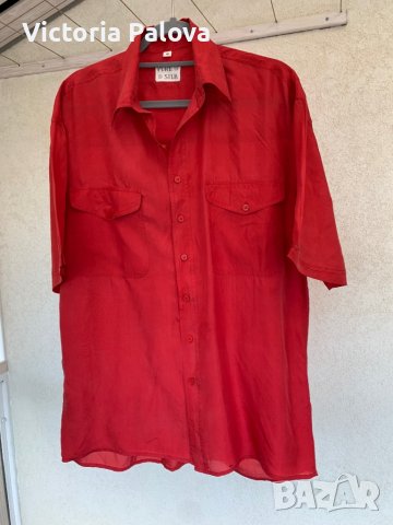 Копринена риза PURE SILK, снимка 8 - Ризи - 37956321