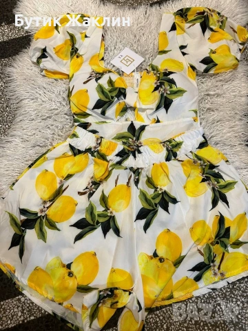 Дамски комплект с лимони , снимка 4 - Комплекти - 53436672