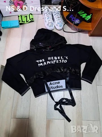 Дамска атрактивна блуза с качулка , снимка 7 - Суичъри - 38382165