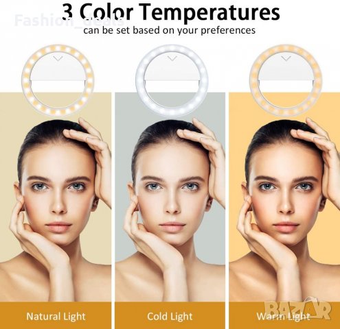 Селфи светлина за снимки Фото пръстен 4 режима 10 нива на яркост USB, снимка 6 - Чанти, стативи, аксесоари - 33636202