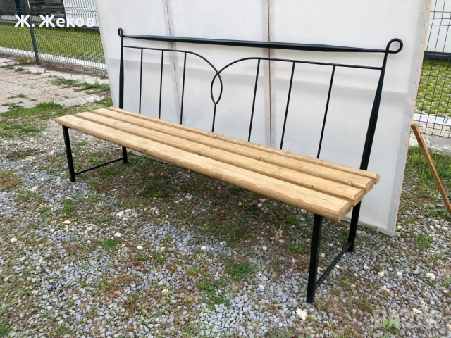 Две градински пейки, снимка 2 - Градински мебели, декорация  - 52518378