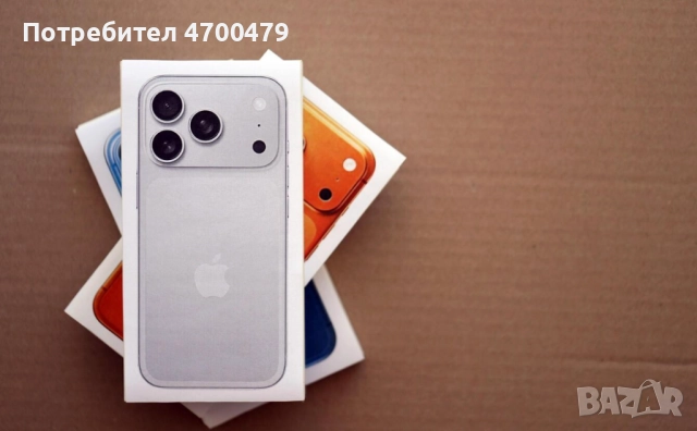 ЧИСТО НОВ! Apple iPhone 17 Pro 256GB Silver, Cosmic Orange, Deep Blue