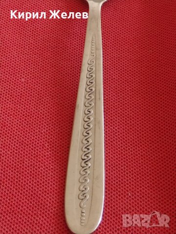 Стара лъжичка за сладолед десерти красива орнаментика с печат OZTEK ROSTFREI 18/10 за КОЛЕКЦИЯ 31647, снимка 4 - Други ценни предмети - 43814525