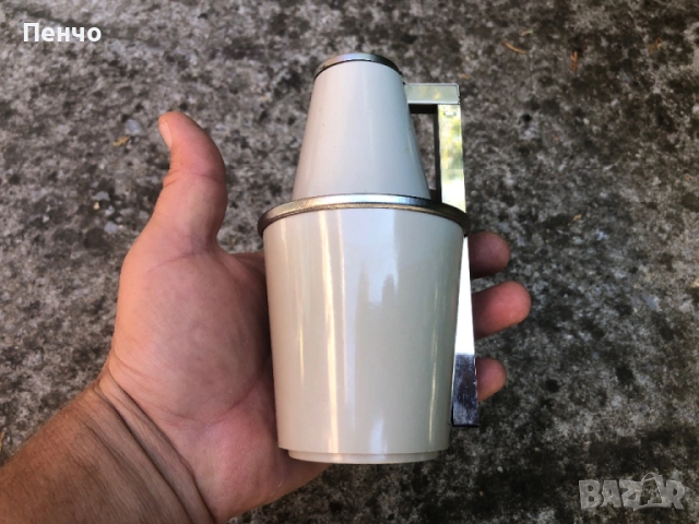 стара дизайнерска настолна/сгъваема, туристическа, джобна/ лампа "LAMPETTE" - MADE IN GERMANY - МИНИ