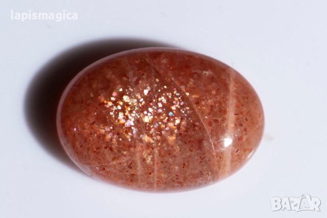 Слънчев камък конфети 11.4ct овален кабошон #5, снимка 2 - Други - 43202914