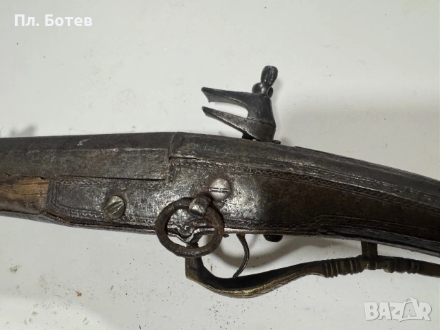 Стара кремъчна пушка Арнаутка, снимка 10 - Антикварни и старинни предмети - 53155941