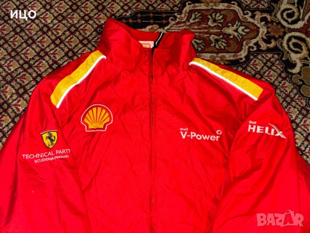 Горнище Vintage Shell Ferrari, снимка 6 - Спортни дрехи, екипи - 53344376