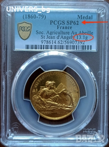 *Top Pop * Specimen medal PCGS SP 62, снимка 3 - Нумизматика и бонистика - 51782869