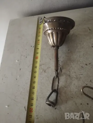 месингова розетка за полилей, снимка 5 - Полилеи - 47950119