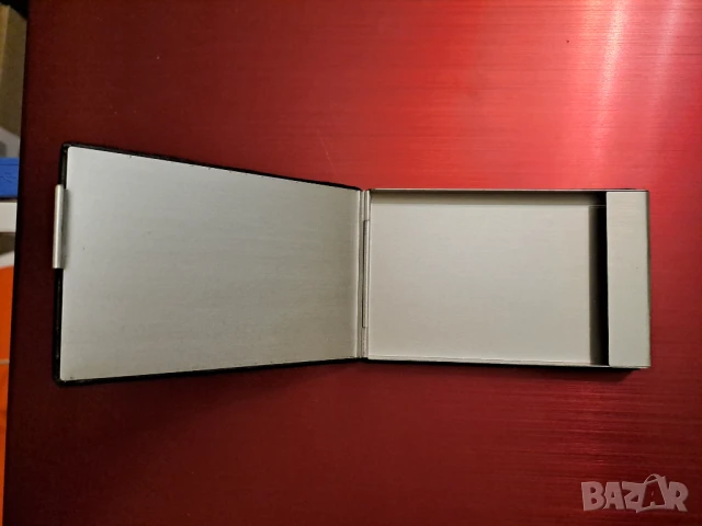 Визитник от метал и кожа, снимка 2 - Други - 51009986