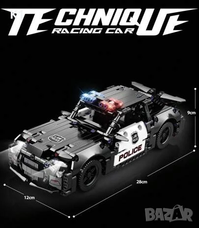 Конструктор Полицейска кола - 487 части, Police Car, снимка 3 - Конструктори - 51253750