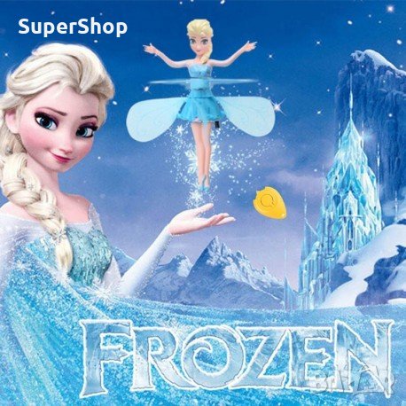 Летяща фея кукла дрон – Елза барби леденото кралство чудесен подарък, снимка 4 - Кукли - 35072142