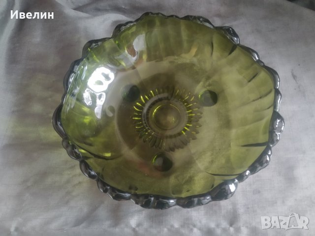 стара кристална купа,фруктиера арт деко