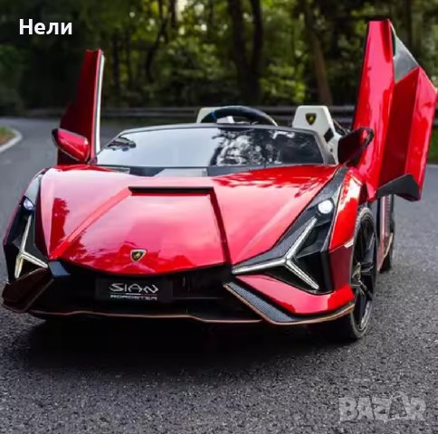Акумулаторен Двуместна КОЛА Lamborghini SIAN 4X4 24V батерия,MP4, снимка 9 - Детски велосипеди, триколки и коли - 43675230