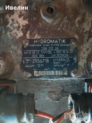Хидравлична помпа Hidromatik A4VG28, снимка 3 - Части - 49294929