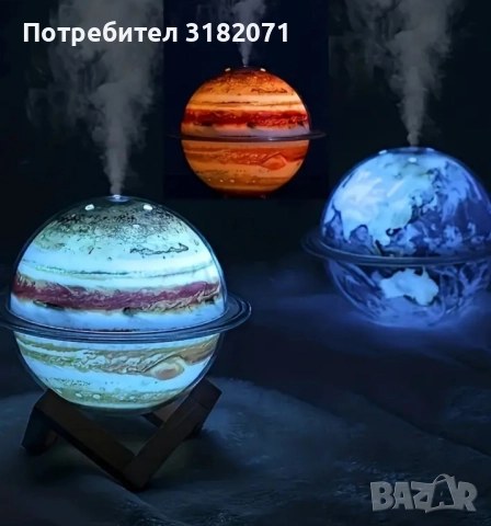 Арома дифузер с цветни LED светлини, с вместимост 330мл, снимка 7 - Други - 52128602