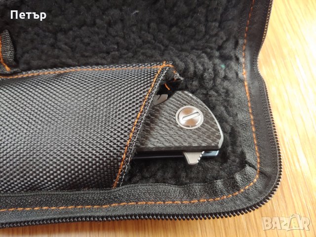 Сгъваем нож Green Thorn F95 HATI дръжка титан карбон острие D2, снимка 7 - Ножове - 27754062