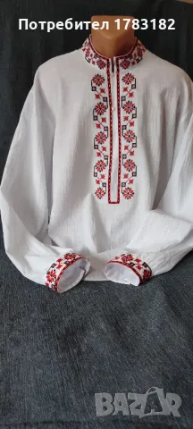 Мъжка риза с шевици, снимка 1