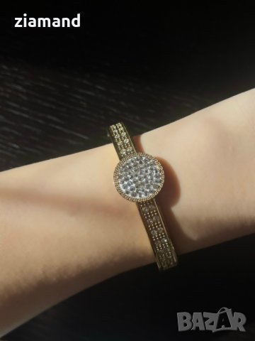 Твърда гривна с камъни  , снимка 2 - Гривни - 43862241