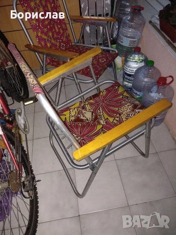 Сгъваем алуминиев къмпинг/плажен стол, снимка 2 - Градински мебели, декорация  - 53609307