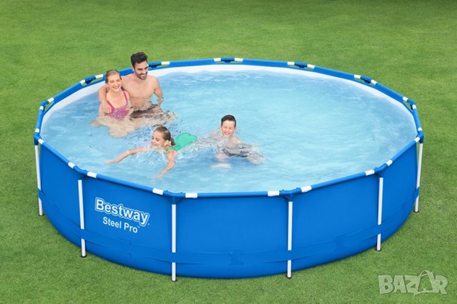 Басейн BESTWAY с конструкция и ел.помпа - ( 3.96 х 0.84 м. ) 5612Е, снимка 6 - Басейни и аксесоари - 37207335