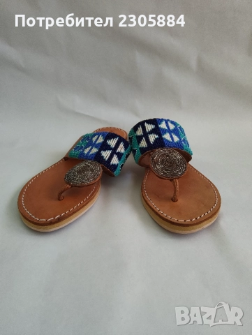 Laidback London  дамски чехли Ръчна изработка. , снимка 9 - Чехли - 51537830