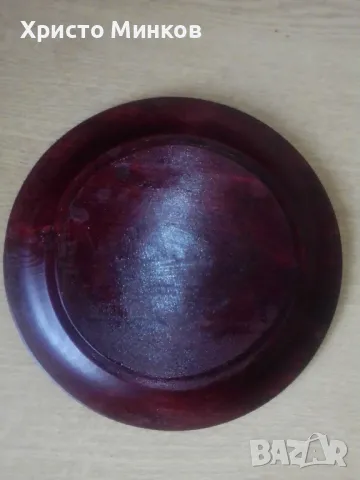 Продавам дървена декоративна чиния, снимка 2 - Декорация за дома - 48664656