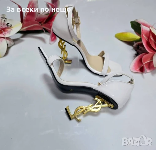 Yves Saint Laurent Дамски Сандали На Ток - Налични Различни Цветове Код VL-91, снимка 3 - Сандали - 50588404