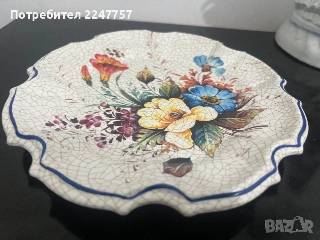 Винтидж италианска чиния , снимка 5 - Антикварни и старинни предмети - 52526193