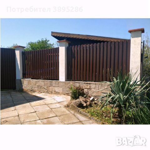 Метални профили (летви) за ограда, Цвят КАФЯВ, 1м, снимка 14 - Огради и мрежи - 40039020