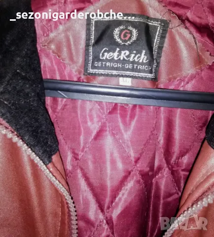 ☔Дамско топло кожено яке за работа с подплата-Л,ХЛ☔, снимка 2 - Якета - 47651316